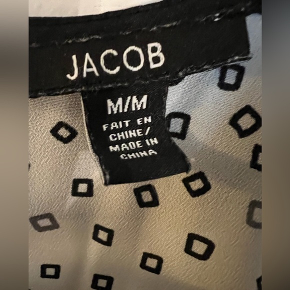 Jacob Blouse - White/Black - Picture 8 of 10